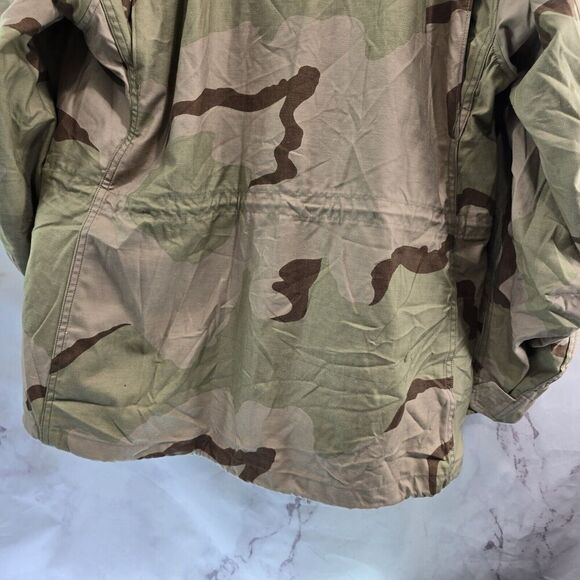 Vintage Desert Camo Jacket Mens Large Regular Coat Cold Weather Field Class 4 - Picture 7 of 11